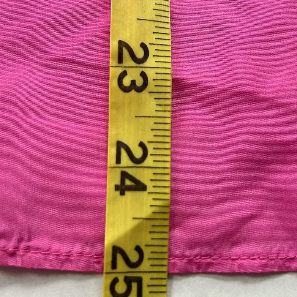 Lafayette 148 New York Pink Ruffled Puff Sleeve Blouse Sz 10 - Picture 9 of 9
